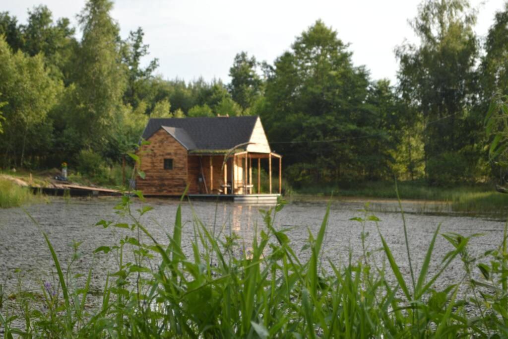 Heather Hut, Off-Grid Cottage On A Pond+2 Ha Darzkowo Екстер'єр фото