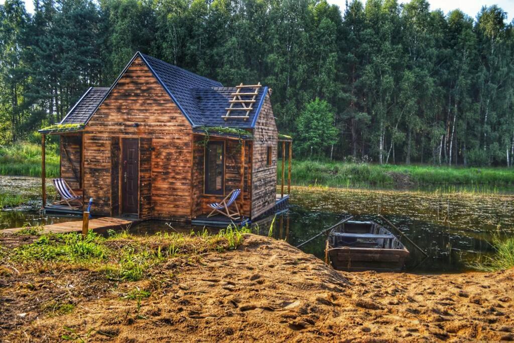 Heather Hut, Off-Grid Cottage On A Pond+2 Ha Darzkowo Екстер'єр фото