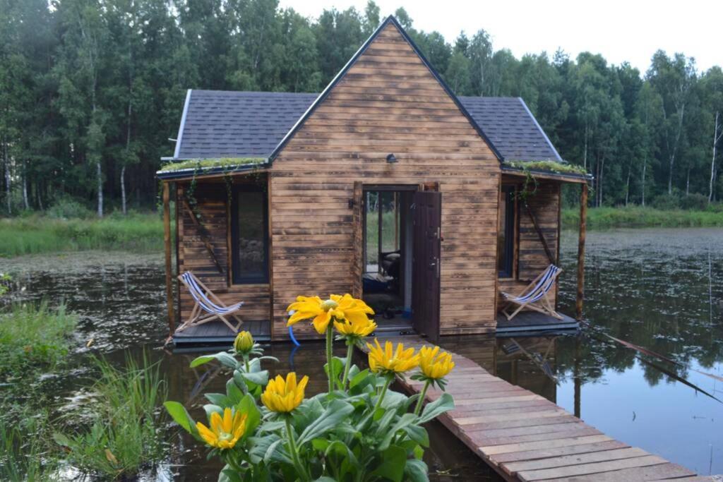 Heather Hut, Off-Grid Cottage On A Pond+2 Ha Darzkowo Екстер'єр фото